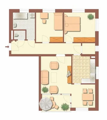 3-Zimmer-Wohnung mieten in Deutschlandsberg – 84,2 m², € 645 – Bild 3 von 3