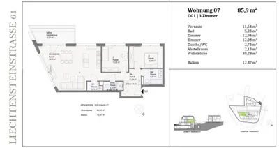 3-Zimmer-Wohnung kaufen in Mödling – 85,93 m², € 575.000 – Bild 13 von 15