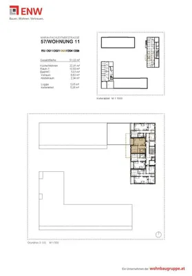 2-Zimmer-Wohnung mieten in Graz – 56,37 m², € 801 – Bild 4 von 5
