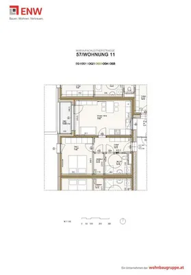 2-Zimmer-Wohnung mieten in Graz – 56,37 m², € 801 – Bild 5 von 5