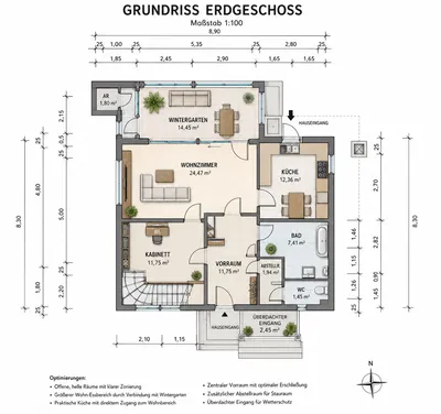 4-Zimmer-Haus kaufen in Gänserndorf – 127,85 m², € 499.000 – Bild 10 von 12