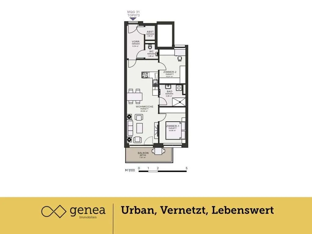 Entfalte dein Leben: MQG | ERSTBEZUG | Urbaner Wohntraum - Ansicht 2