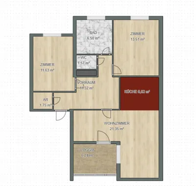 3-Zimmer-Wohnung mieten in Sankt Pölten Land – 80 m², € 967 – Bild 17 von 17