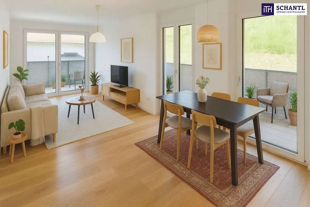 FIRE SALE!! Zwischen Wienerwald und Weltstadt. Lebens(t)raumerfüller im Wienerwald! TOP Neubauwohnung mit viel Freiraum! Traumhafte Rundum-Terrasse + Ideale Raumaufteilung + Grün wohin das Auge reic - Ansicht 2