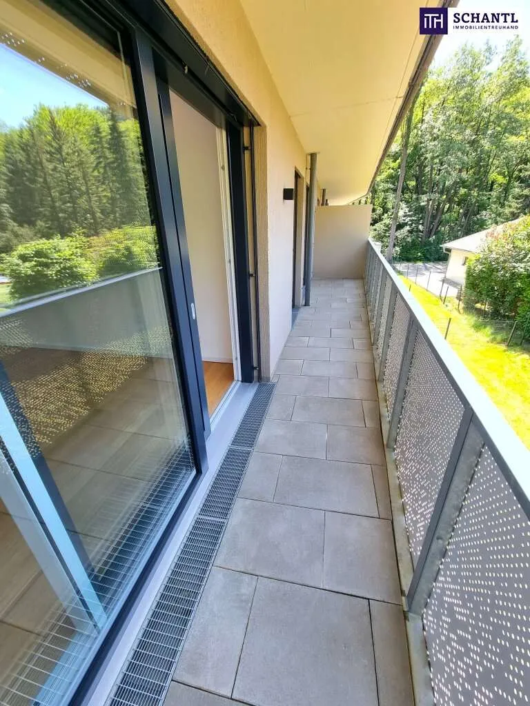 FIRE SALE!! Zwischen Wienerwald und Weltstadt. Lebens(t)raumerfüller im Wienerwald! TOP Neubauwohnung mit viel Freiraum! Traumhafte Rundum-Terrasse + Ideale Raumaufteilung + Grün wohin das Auge reic - Ansicht 3