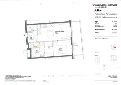 2-Zimmer-Wohnung mieten in Graz – 48 m², € 765 – Bild 20 von 20