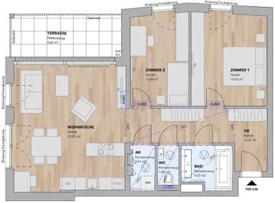 3-Zimmer-Wohnung kaufen in Sankt Pölten Land – 76,94 m², € 523.300 – Bild 3 von 15