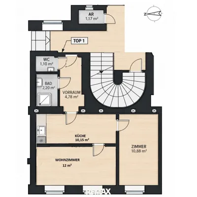 2-Zimmer-Wohnung kaufen in Wien – 39,84 m², € 169.000 – Bild 12 von 13