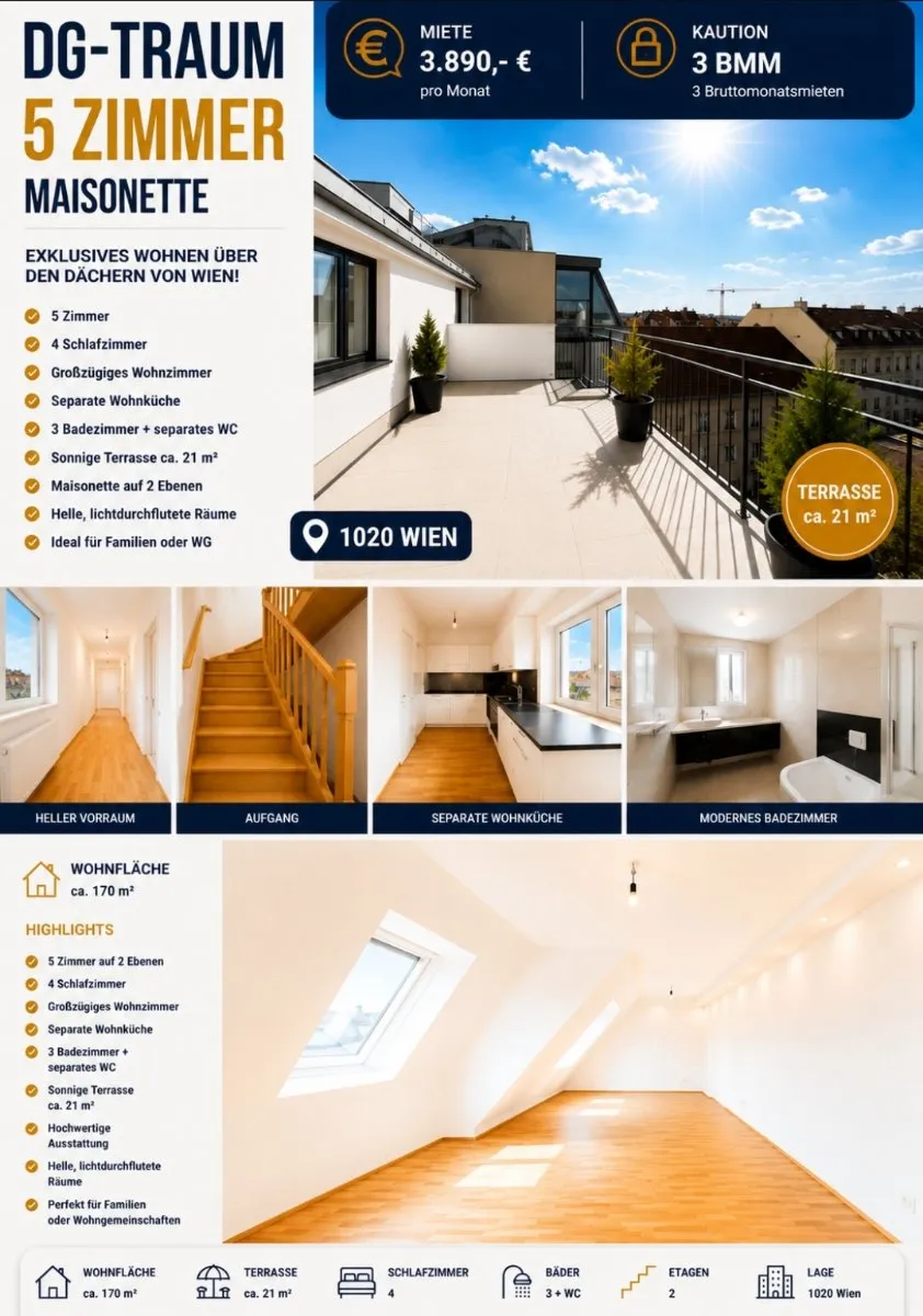 Wohnung – Wien, Karmeliterviertel, Katastralgemeinde Leopoldstadt - Ansicht 2