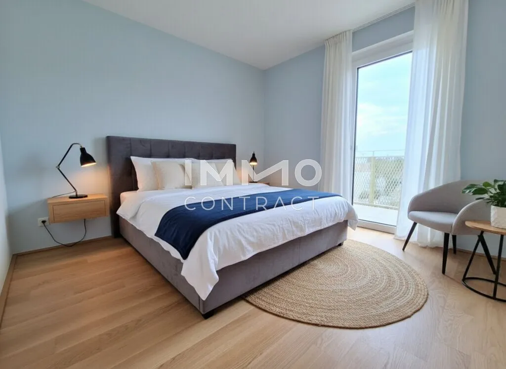 Erstbezug im Hirschfeld: Stilvolle 3-Zimmer-Wohnung mit XXL-Balkon und Geothermie-Komfort - Ansicht 2
