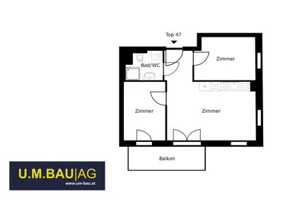 3-Zimmer-Wohnung mieten in Wien – € 957 – Bild 18 von 18