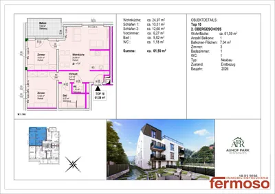 3-Zimmer-Wohnung kaufen in Wien – 61,59 m², € 525.350 – Bild 13 von 13