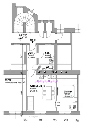2-Zimmer-Wohnung kaufen in Wien – 46,97 m², € 195.000 – Bild 16 von 16