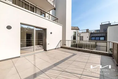 Erstbezug: Stylische 2-Zi Terrassenwohnung 39m², Klimaanlage, Aufzug im 4. Bezirk Wien! – Bild 3