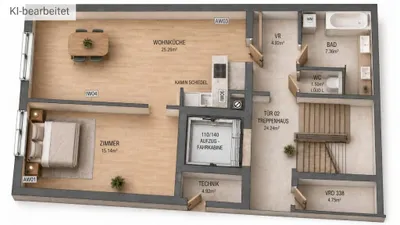 2-Zimmer-Wohnung kaufen in Wien – 54,18 m², € 345.670