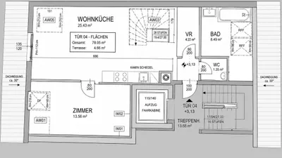 4-Zimmer-Wohnung kaufen in Wien – 78,05 m², € 540.110 – Bild 4 von 6