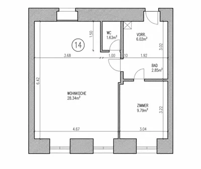 2-Zimmer-Wohnung kaufen in Wien – 48,63 m², € 188.000 – Bild 9 von 9