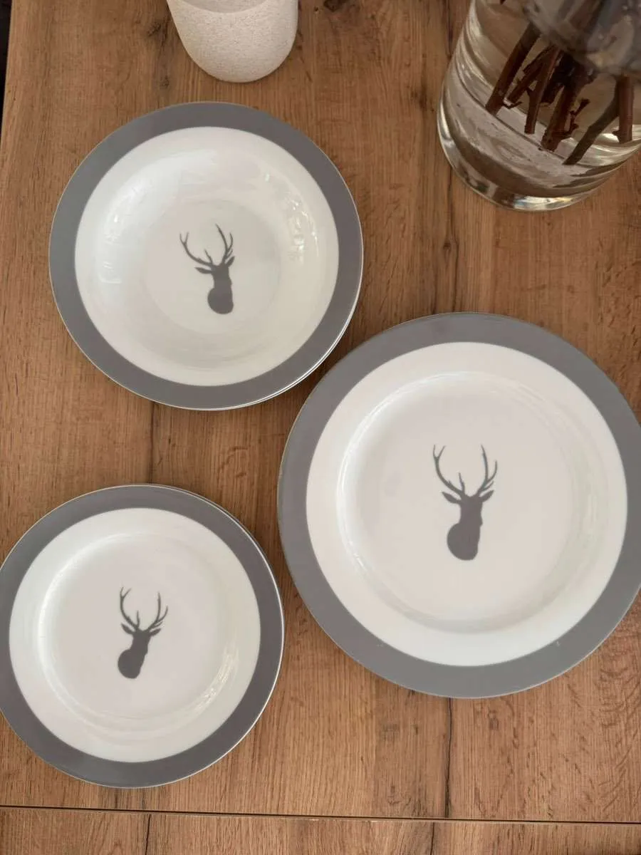 Geschirrset Hirsch Depot, € 5,- (1110 Wien)