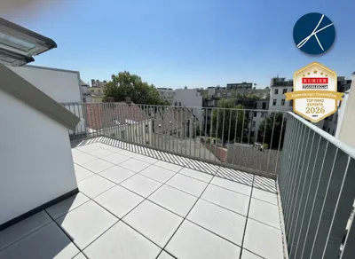 Bahnhof Floridsdorf + U6: Hochwertige Erstbezug-Terrassenwohnung in Ruhelage - inkl. Tiefgaragenplatz! – Bild 2