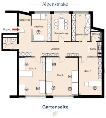 6-Zimmer-Gewerbeimmobilie mieten in Salzburg Stadt – 146 m², € 2.200 – Bild 8 von 8