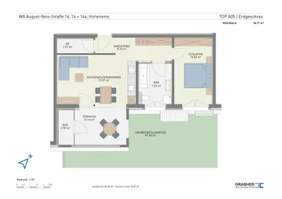 2-Zimmer-Wohnung mieten in Dornbirn – 55,43 m², € 1.140 – Bild 11 von 14
