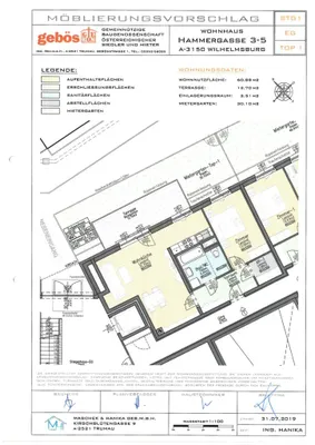 2-Zimmer-Wohnung mieten in Sankt Pölten Land – 60,88 m², € 700 – Bild 7 von 7