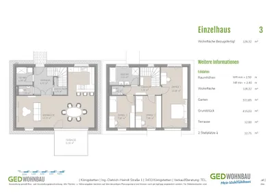 4-Zimmer-Haus kaufen in Tulln – 126,32 m², € 797.000 – Bild 3 von 4