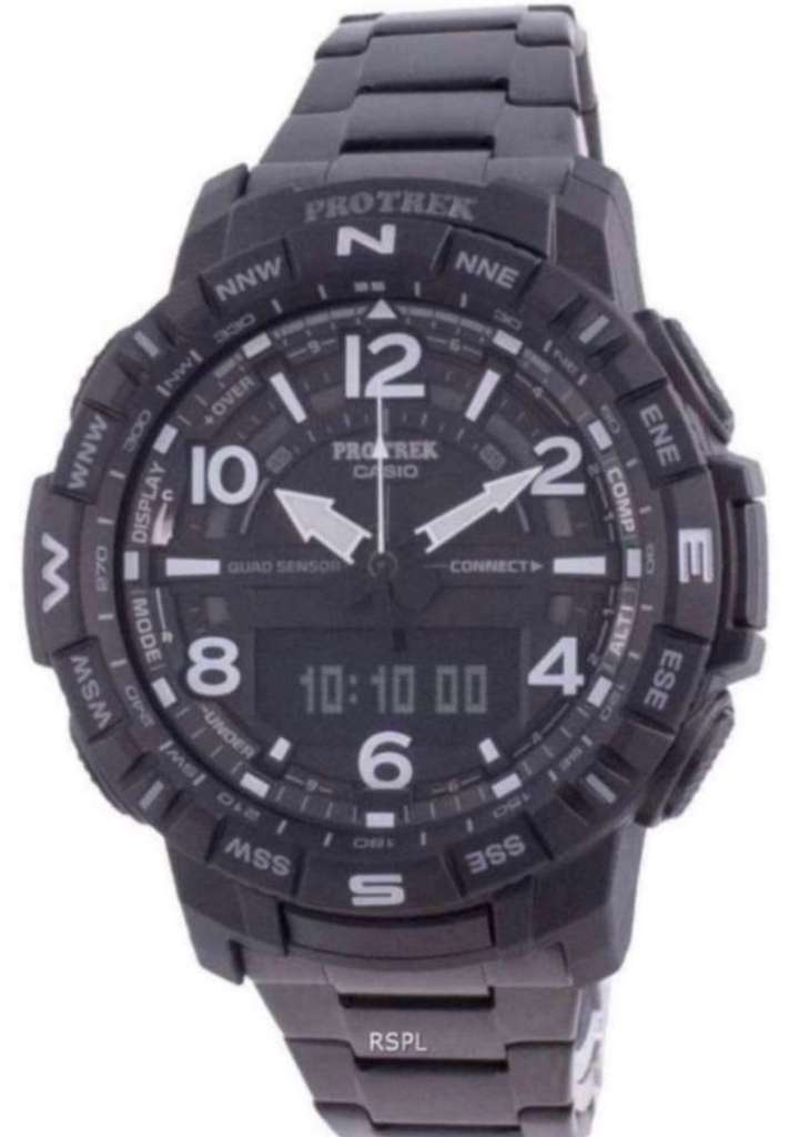 Casio Protrek( Titan Edition) ) Mobile Link Weltzeitquarz PRT-B50YT-1  PRTB50YT-1 100M Herrenuhr( top zustand - mit Ovp und original Rechnung, €  195,- (1200 Wien) - willhaben