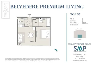 2-Zimmer-Wohnung kaufen in Wien – 35,29 m², € 339.000 – Bild 14 von 14