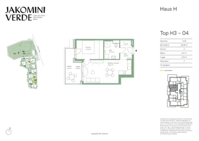 2-Zimmer-Wohnung mieten in Graz – 45,39 m², € 777 – Bild 9 von 9