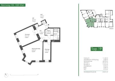 3-Zimmer-Wohnung kaufen in Wien – 82,04 m², € 529.000 – Bild 16 von 16