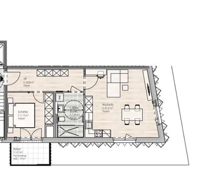 2-Zimmer-Wohnung mieten in Salzburg-Umgebung – 56,42 m², € 1.216 – Bild 3 von 3