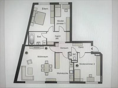 4-Zimmer-Wohnung mieten in Neunkirchen – 100 m², € 1.087 – Bild 10 von 10