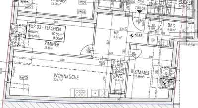 3-Zimmer-Wohnung kaufen in Wien – 60,96 m², € 396.240 – Bild 3 von 3