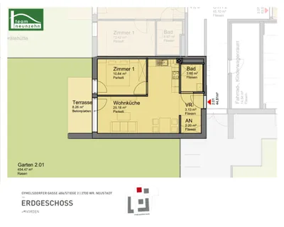 2-Zimmer-Wohnung mieten in Wiener Neustadt – 44,81 m², € 900 – Bild 16 von 16