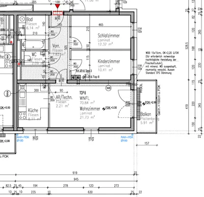 3-Zimmer-Wohnung mieten in Bruck an der Leitha – 70,84 m², € 971 – Bild 2 von 2