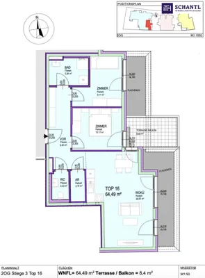 3-Zimmer-Wohnung kaufen in Gänserndorf – 64,49 m², € 355.000 – Bild 15 von 15
