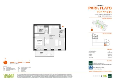 1-Zimmer-Wohnung kaufen in Wien – 45,43 m², € 422.000 – Bild 10 von 10