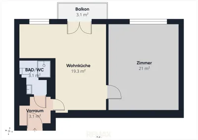 2-Zimmer-Wohnung kaufen in Wiener Neustadt – 50 m², € 155.000 – Bild 8 von 8