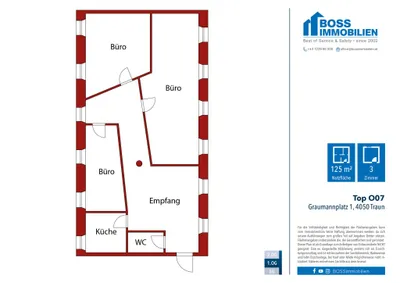 3-Zimmer-Gewerbeimmobilie mieten in Linz Land – 125 m², € 1.047 – Bild 9 von 9