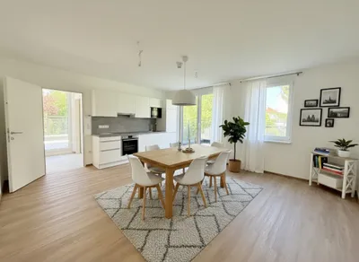Neuwertige 1-Zi-Wohnung mit 2 Terrassen in 1210 Wien zur Miete! Anmietung MÖBLIERT oder UNMÖBLIERT möglich! – Bild 3