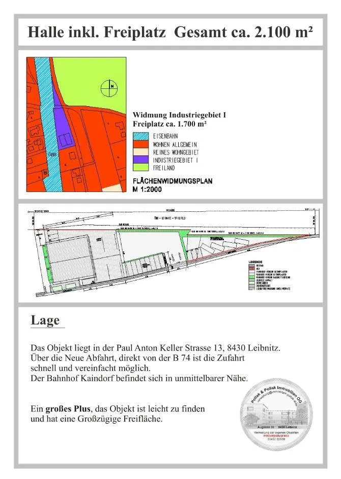 Halle mit Freiplatz / Arbeitsgrube / Tankstelle / Druckluftanlage etc. Provisonsfrei - Ansicht 2