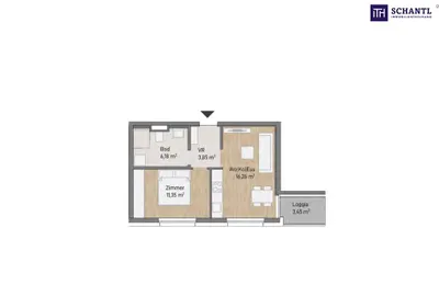 2-Zimmer-Wohnung kaufen in Graz – 37,64 m², € 228.256 – Bild 8 von 10