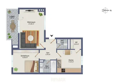 2-Zimmer-Wohnung kaufen in Bruck-Mürzzuschlag – 64,23 m², € 99.000 – Bild 2 von 15