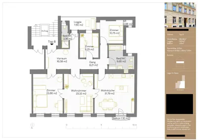 4-Zimmer-Wohnung mieten in Wien – 136,06 m², € 3.701 – Bild 33 von 33