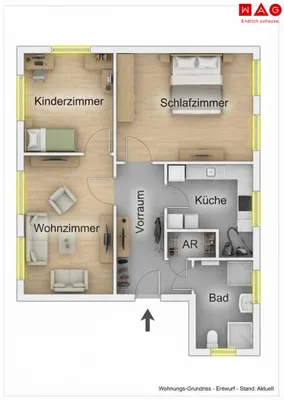 3-Zimmer-Wohnung mieten in Leoben – 71,9 m², € 560 – Bild 9 von 9