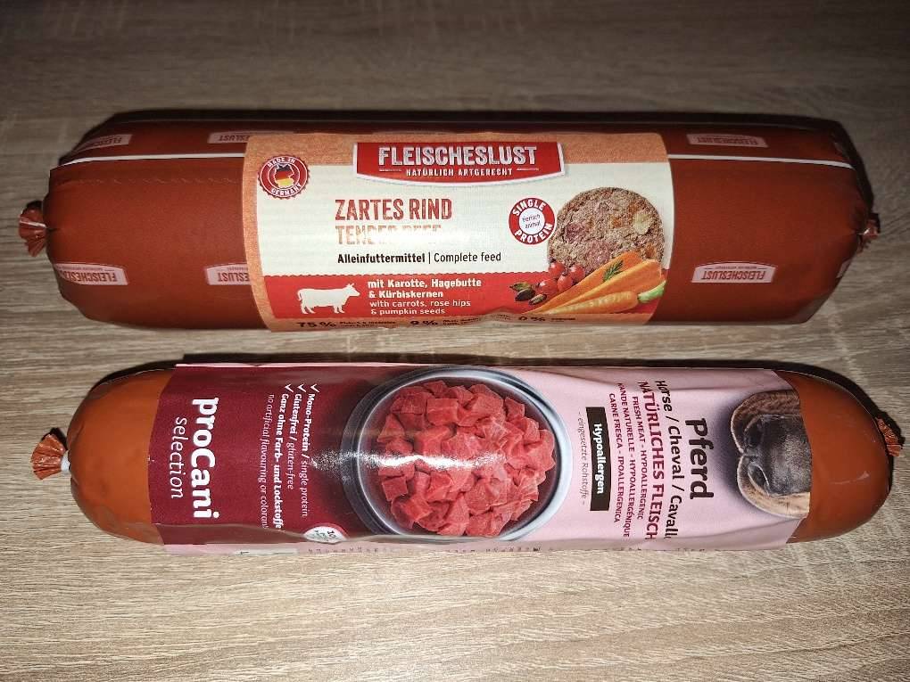 Hundefutter Rind (800g) und Pferd (400g) von Fleischeslust,  4,- (8042  Graz) - willhaben