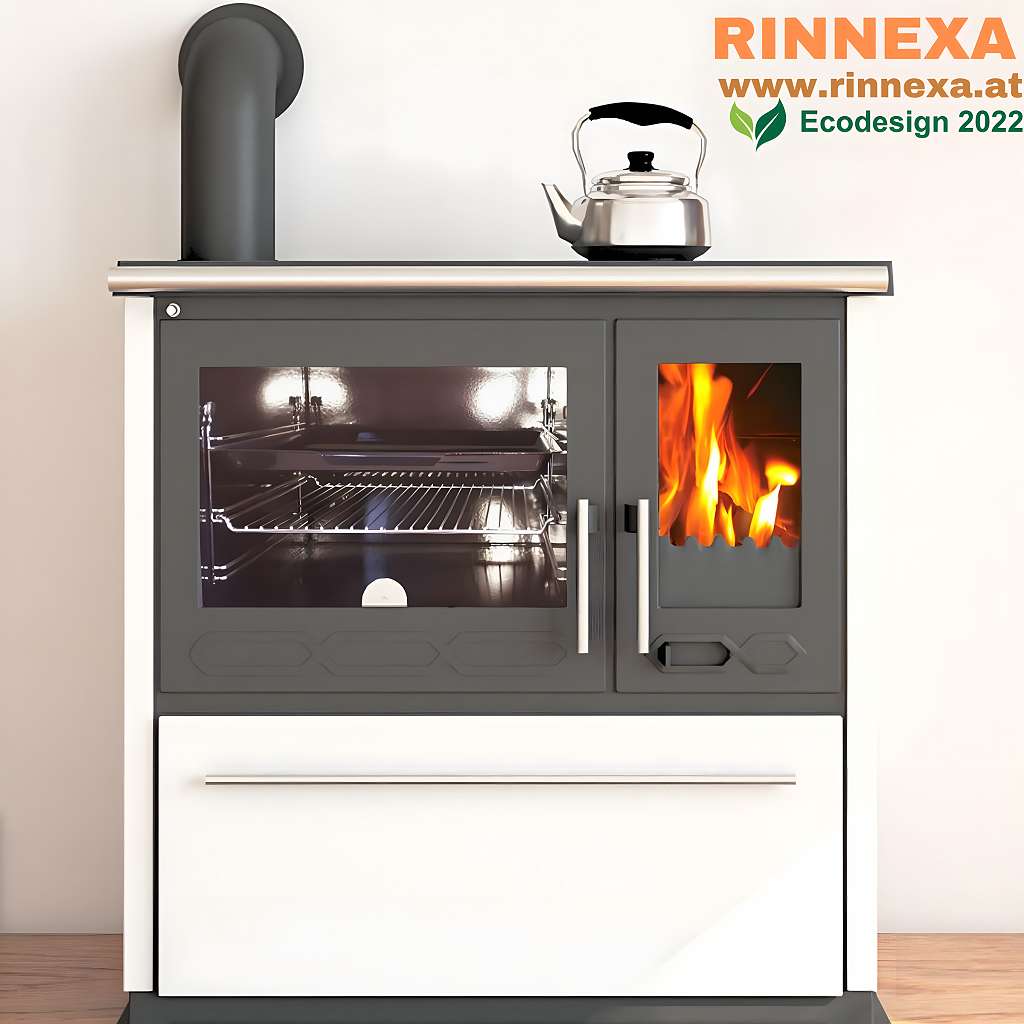 NEU & OVP Holzherd Plamen 850, weiß linke Version - 8 kW. Kostenloser Lieferung!