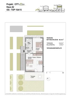 2-Zimmer-Wohnung kaufen in Graz-Umgebung – 48,34 m², € 246.000 – Bild 2 von 5