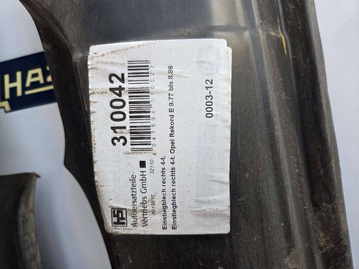 Opel Rekord, Türstaffel, Reparaturblech, Seitenschweller, Einstiegsblech